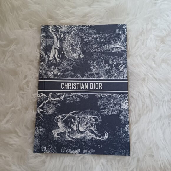NEW! Christian Dior Blue & White Toile de Jouy Motif Unlined Notebook - Picture 1 of 5